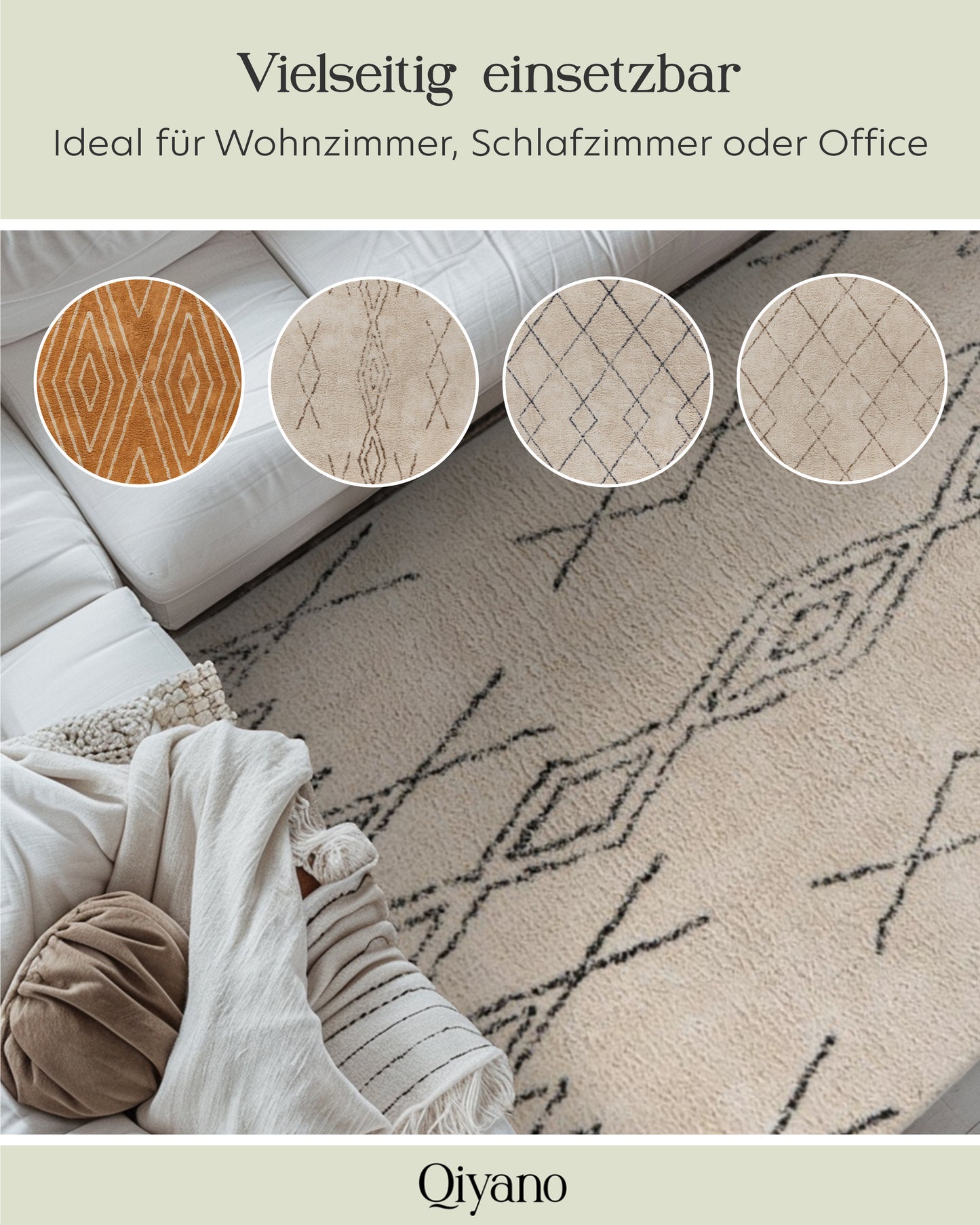 Hochflorteppich Alena