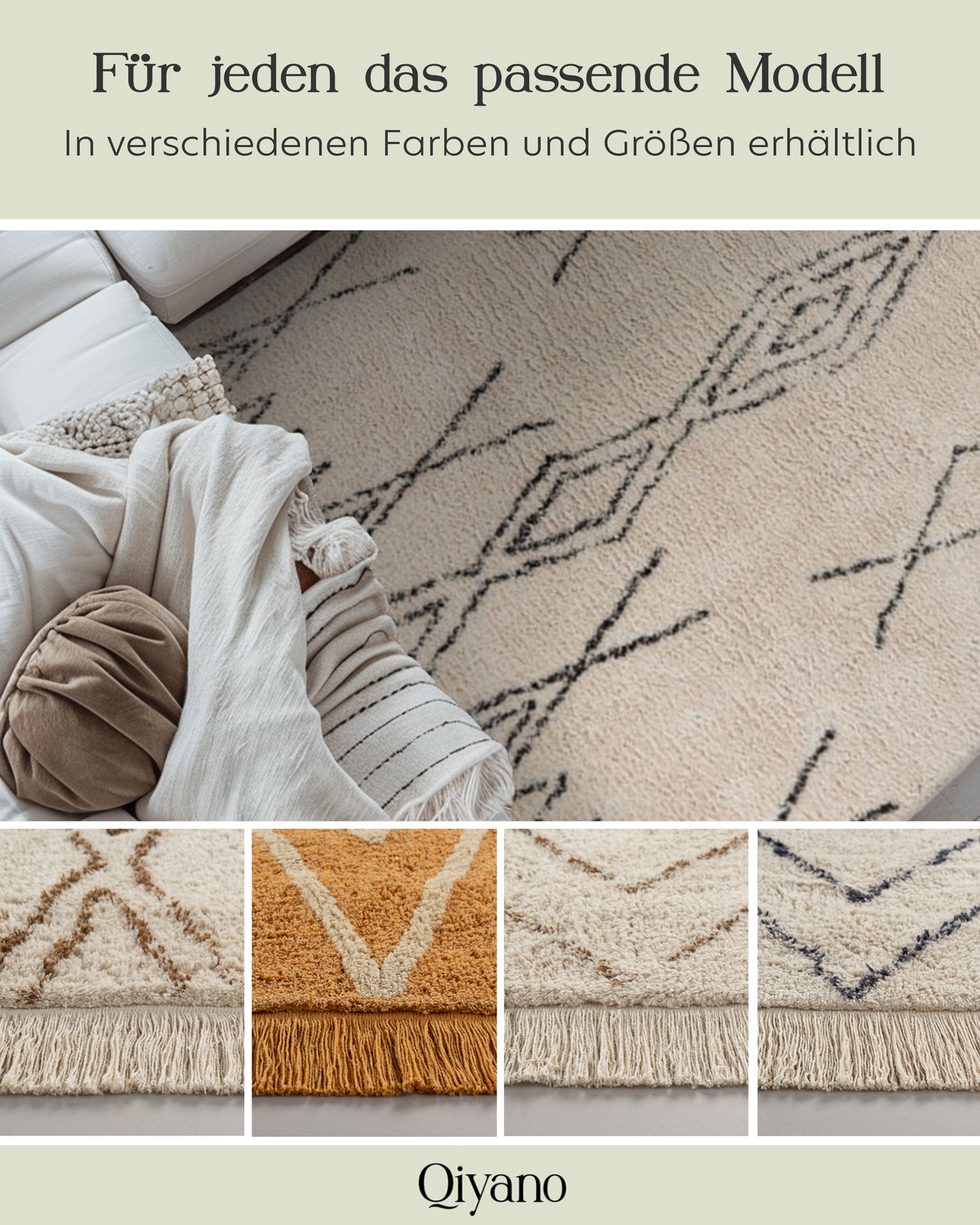 Hochflorteppich Alena