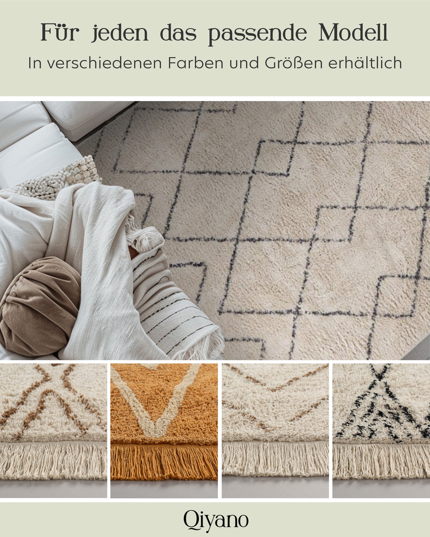 Hochflorteppich Alena
