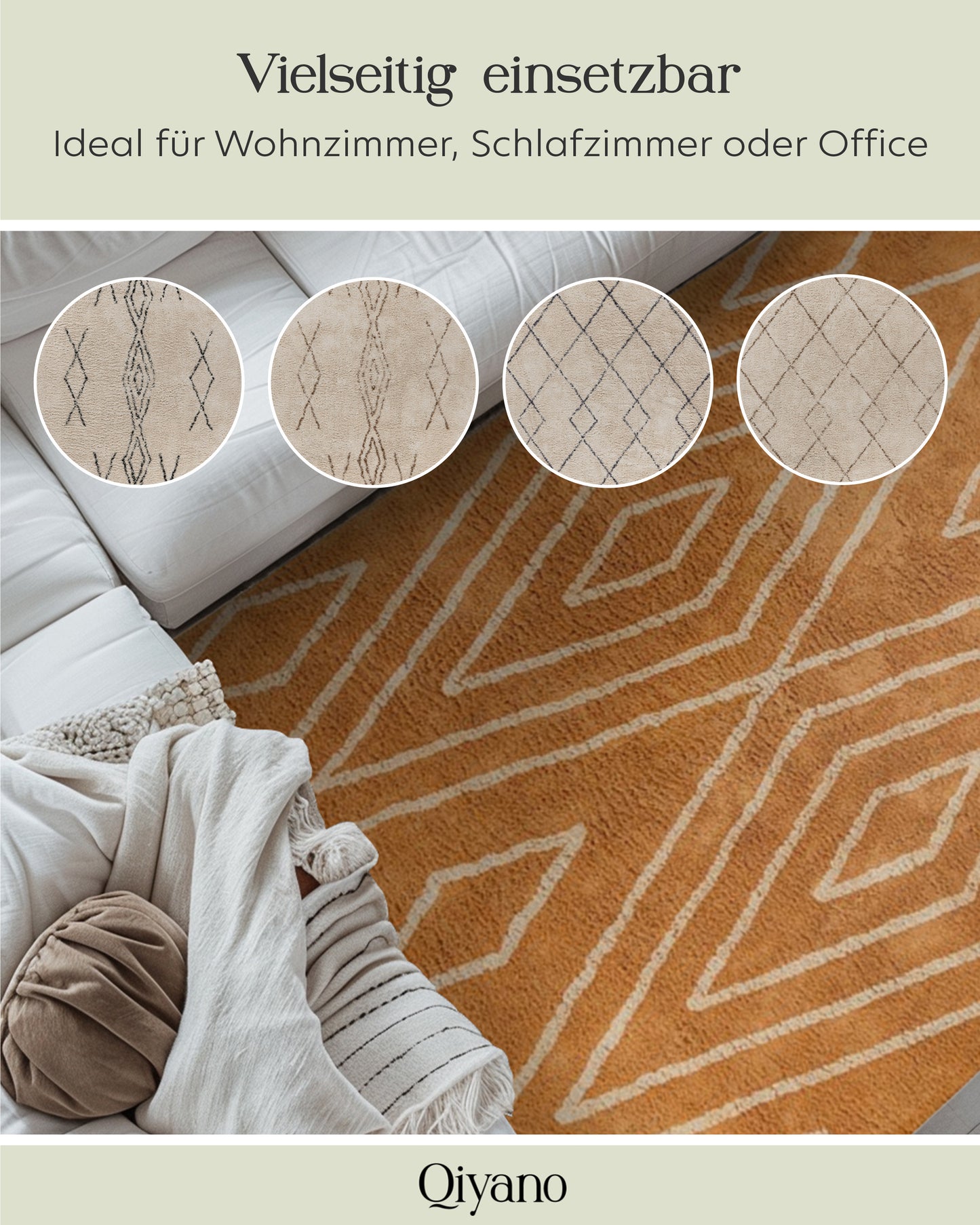 Hochflorteppich Alena