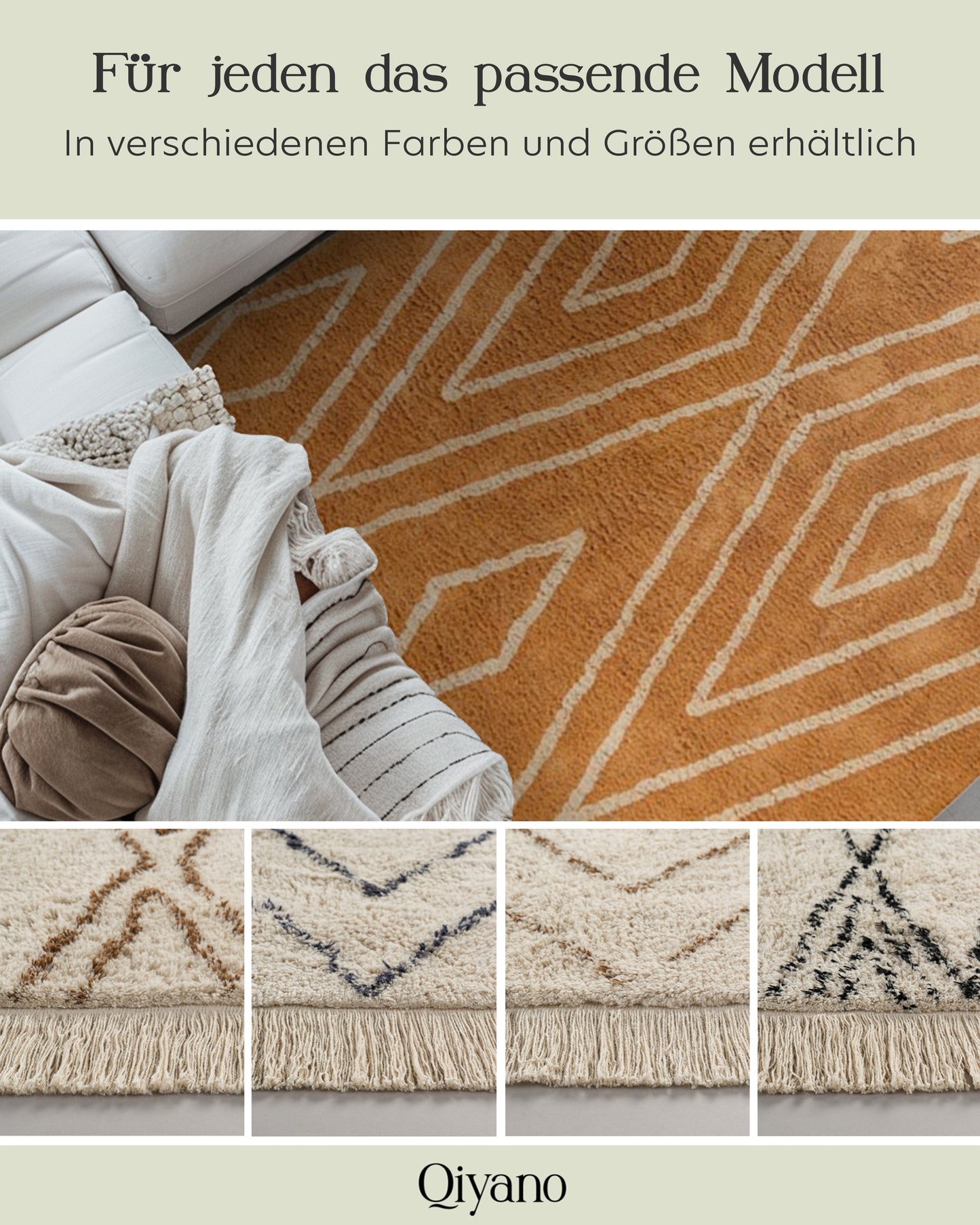 Hochflorteppich Alena