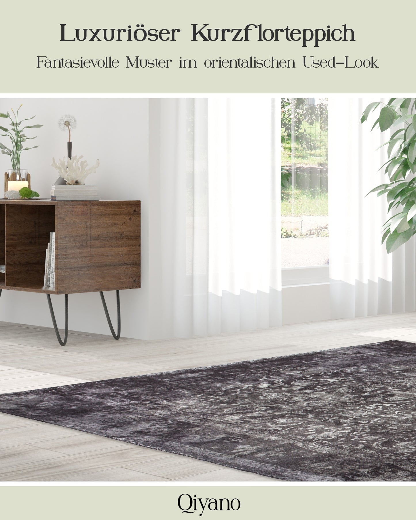 Kurzflorteppich Hikina