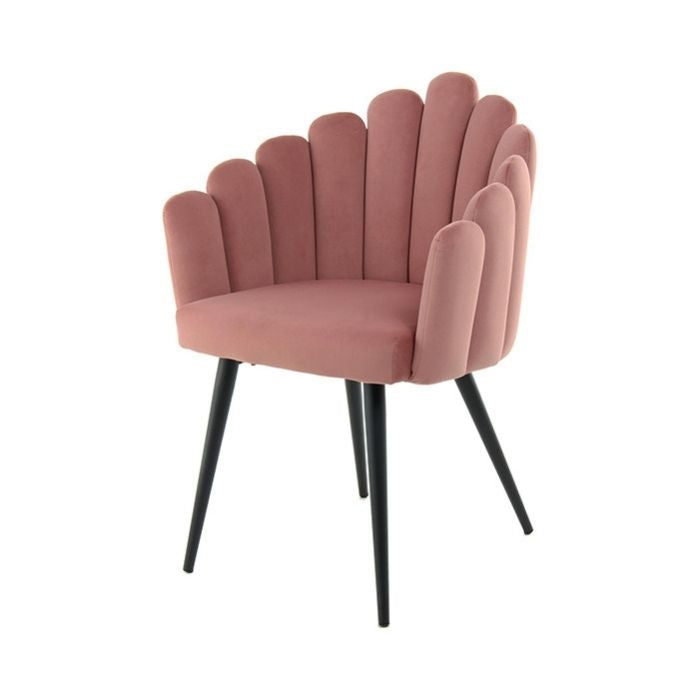 Stuhl Nohoalii Samt Rosa