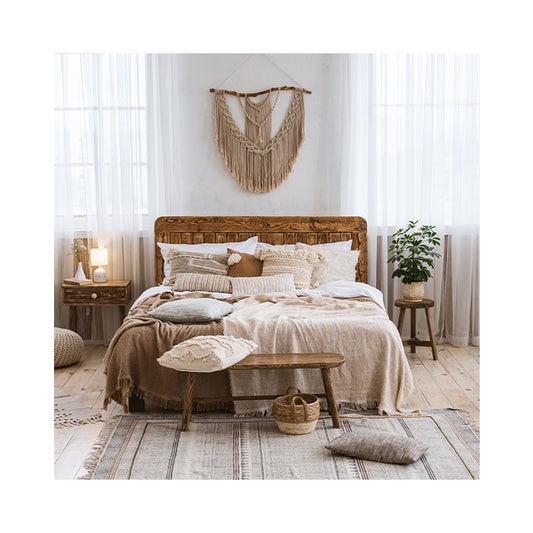 Boho Schlafzimmer Trumfänger Bett Teppich